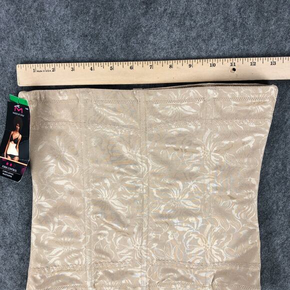 NEW MaidenForm Womens Waist Shapewear Large 12-14 Beige Slimming Tummy Solution - Picture 9 of 11